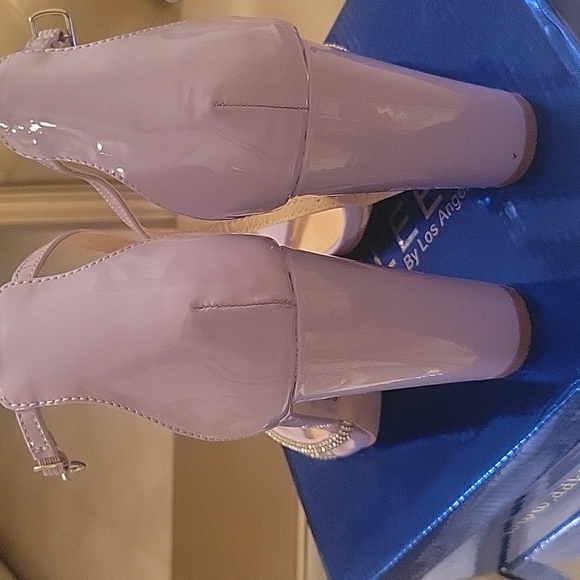 Rhinestone Lilac Block heels - Picture 3 of 4